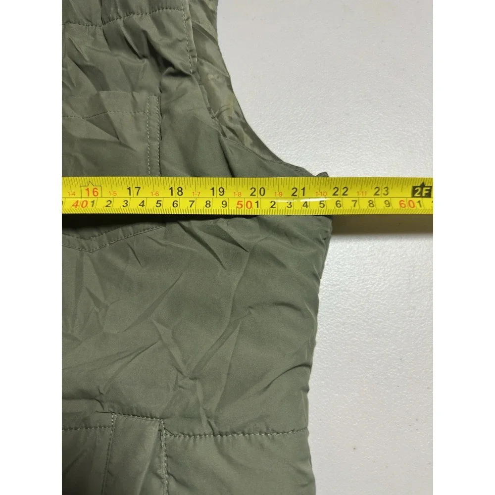 Legendary Whitetails Mens Vest XL Olive Green Puffer Flannel Lined Toggle